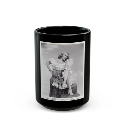 Adele Jergens #179 (Vintage Female Icon) Black Coffee Mug 15oz - Go Mug Yourself