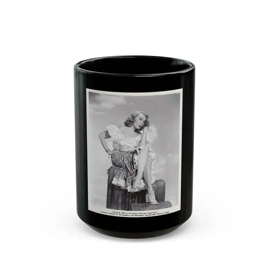 Adele Jergens #179 (Vintage Female Icon) Black Coffee Mug 15oz - Go Mug Yourself