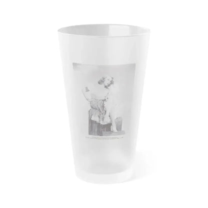 Adele Jergens #179 (Vintage Female Icon) Frosted Pint Glass 16oz 16oz Frosted - Go Mug Yourself