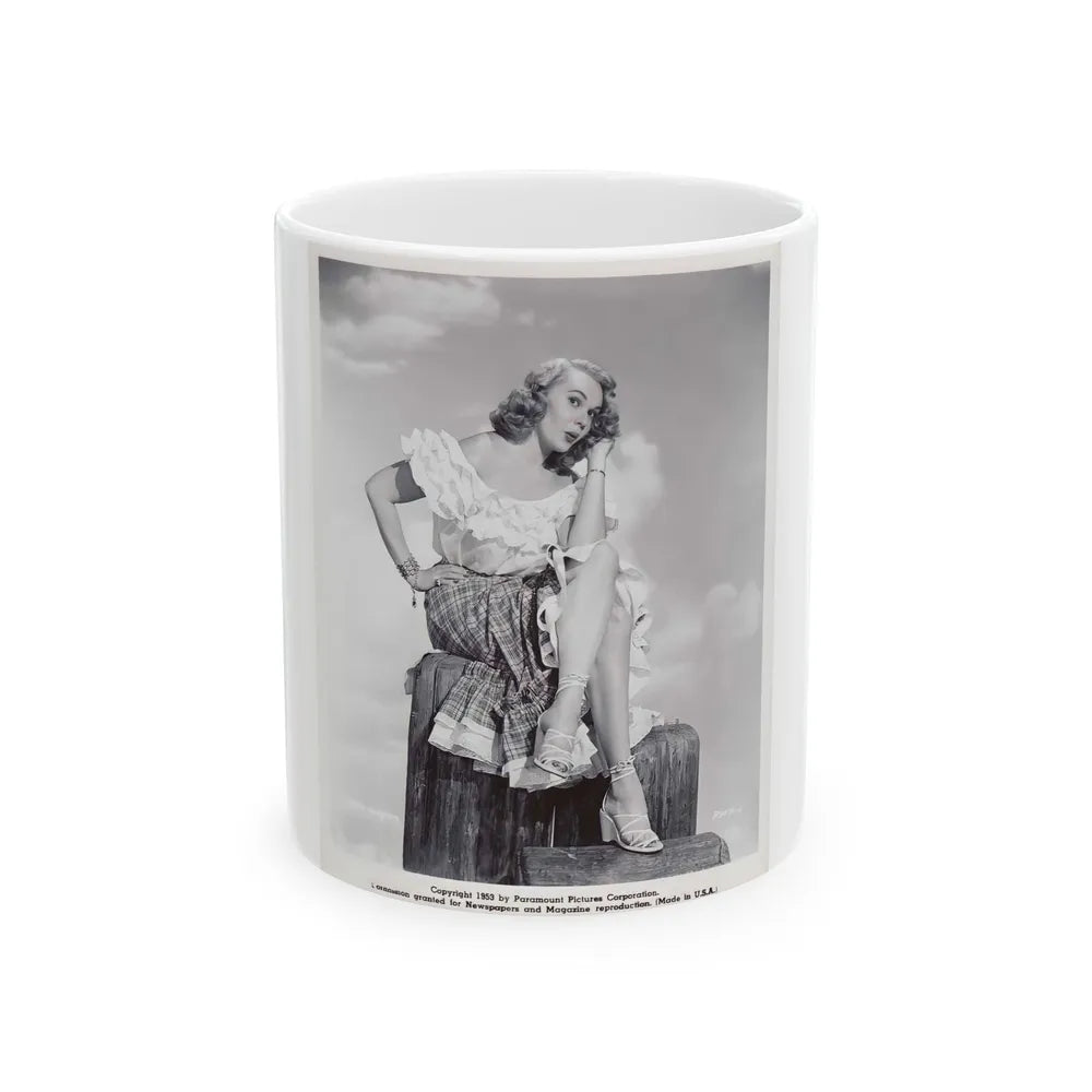 Adele Jergens #179 (Vintage Female Icon) White Coffee Mug-11oz-Go Mug Yourself