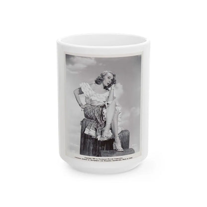 Adele Jergens #179 (Vintage Female Icon) White Coffee Mug-15oz-Go Mug Yourself