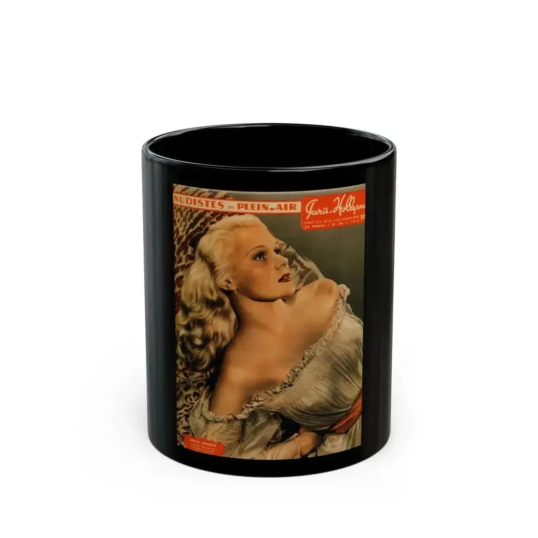 Adele Jergens #182 - Mag. Cover (Vintage Female Icon) Black Coffee Mug 11oz - Go Mug Yourself