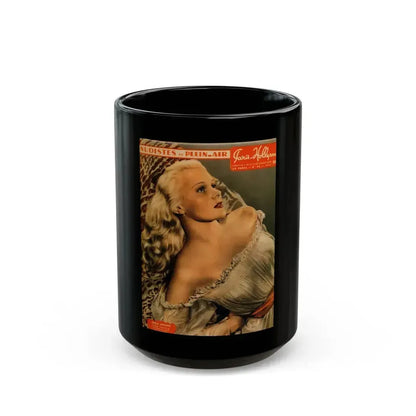 Adele Jergens #182 - Mag. Cover (Vintage Female Icon) Black Coffee Mug 15oz - Go Mug Yourself