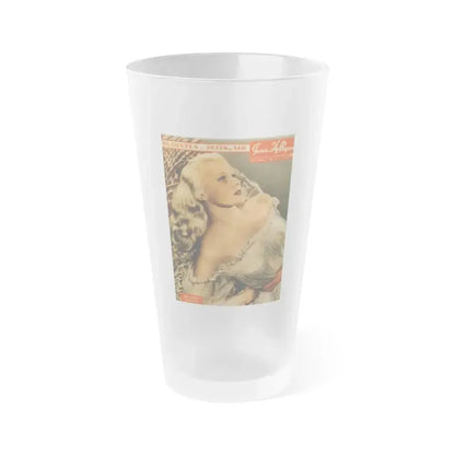 Adele Jergens #182 - Mag. Cover (Vintage Female Icon) Frosted Pint Glass 16oz 16oz Frosted - Go Mug Yourself