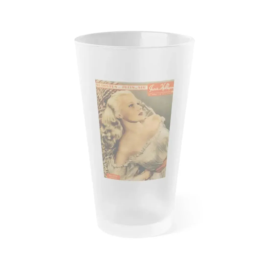 Adele Jergens #182 - Mag. Cover (Vintage Female Icon) Frosted Pint Glass 16oz 16oz Frosted - Go Mug Yourself