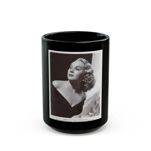 Adele Jergens #183 (Vintage Female Icon) Black Coffee Mug 15oz - Go Mug Yourself