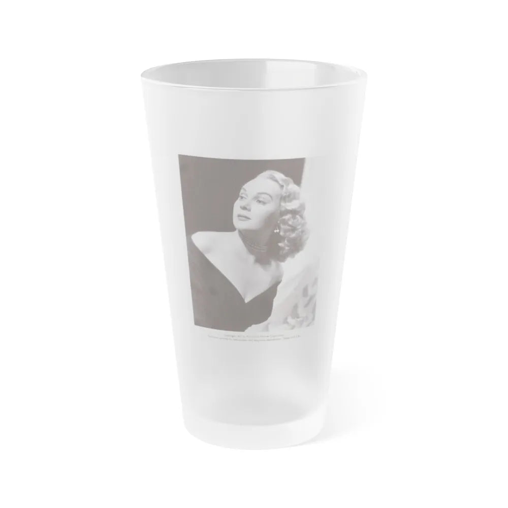 Adele Jergens #183 (Vintage Female Icon) Frosted Pint Glass 16oz-16oz-Frosted-Go Mug Yourself