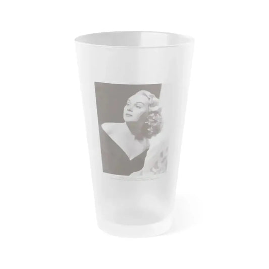 Adele Jergens #183 (Vintage Female Icon) Frosted Pint Glass 16oz 16oz Frosted - Go Mug Yourself