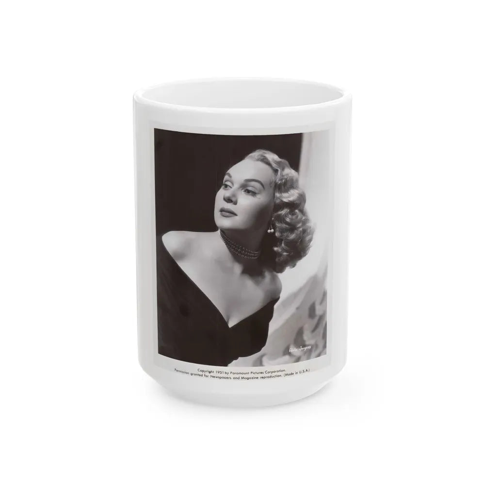 Adele Jergens #183 (Vintage Female Icon) White Coffee Mug-15oz-Go Mug Yourself