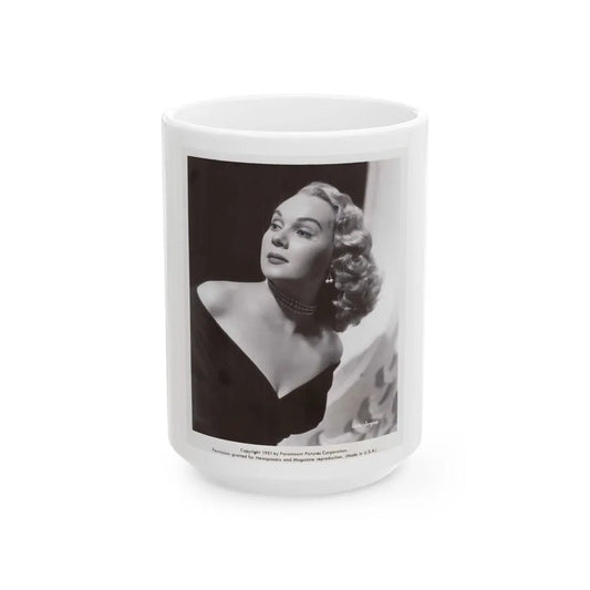 Adele Jergens #183 (Vintage Female Icon) White Coffee Mug-15oz-Go Mug Yourself