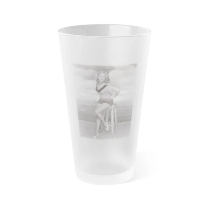 Adele Jergens #184 (Vintage Female Icon) Frosted Pint Glass 16oz-16oz-Frosted-Go Mug Yourself