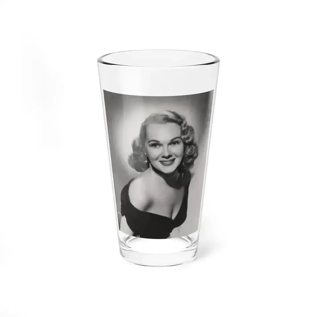 Adele Jergens #189 - 8x10 Vintage B&W Glamour Portrait from 1952 (Vintage Female Icon) Pint Glass 16oz 16oz - Go Mug Yourself