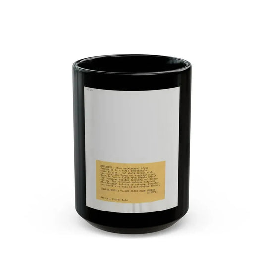 Adele Jergens #189 - 8x10 Vintage B&W Glamour Portrait from 1952_1 (Vintage Female Icon) Black Coffee Mug 15oz - Go Mug Yourself