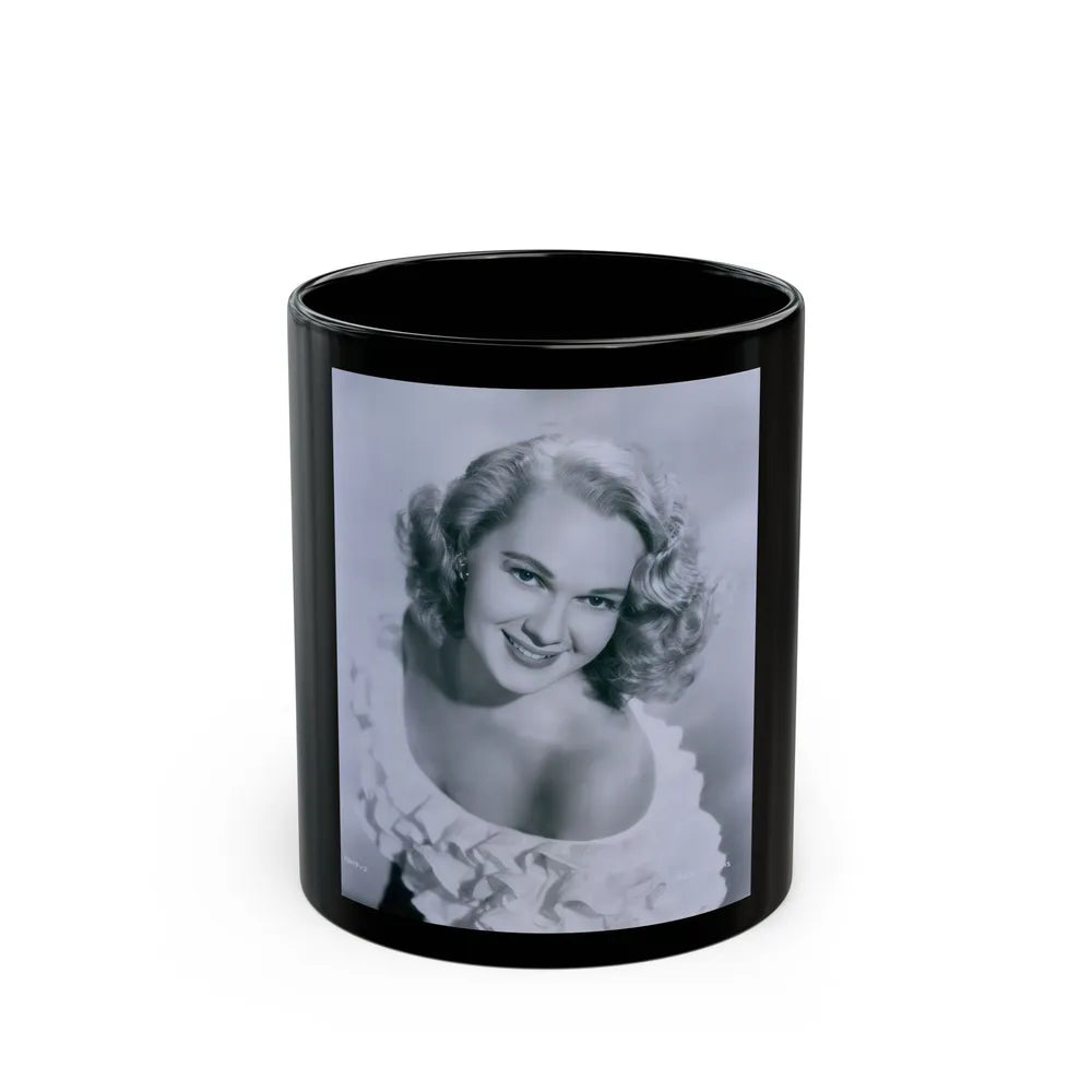 Adele Jergens #190 (Vintage Female Icon) Black Coffee Mug-11oz-Go Mug Yourself