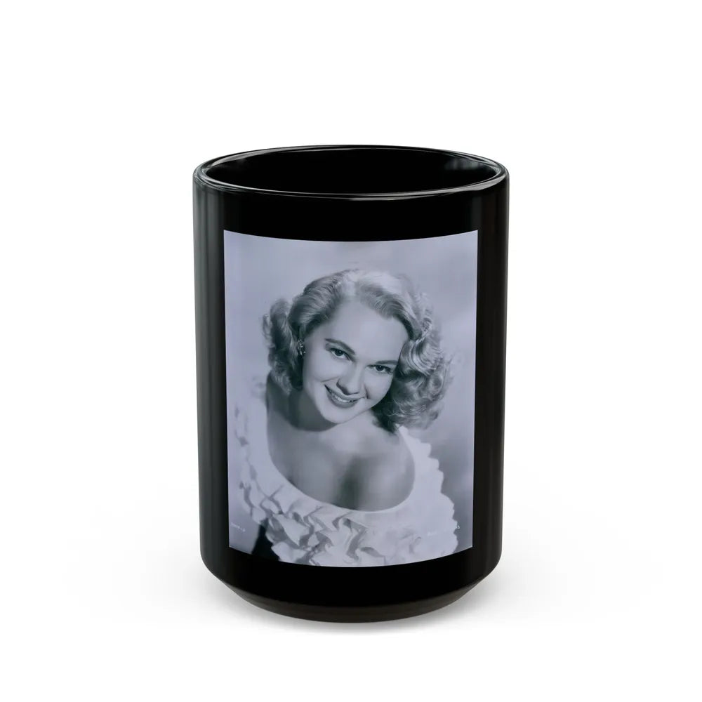 Adele Jergens #190 (Vintage Female Icon) Black Coffee Mug-15oz-Go Mug Yourself