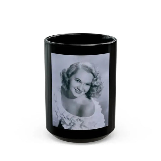 Adele Jergens #190 (Vintage Female Icon) Black Coffee Mug 15oz - Go Mug Yourself