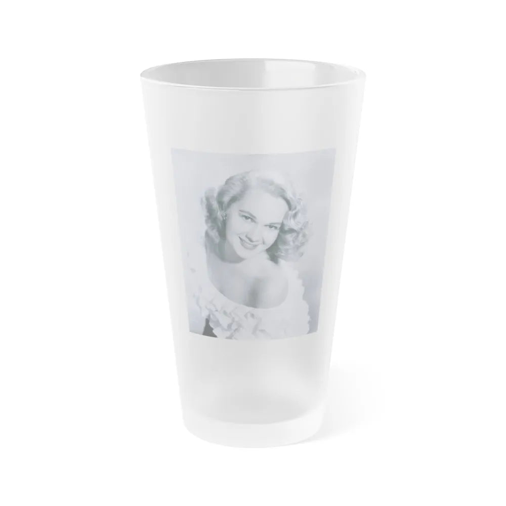 Adele Jergens #190 (Vintage Female Icon) Frosted Pint Glass 16oz-16oz-Frosted-Go Mug Yourself