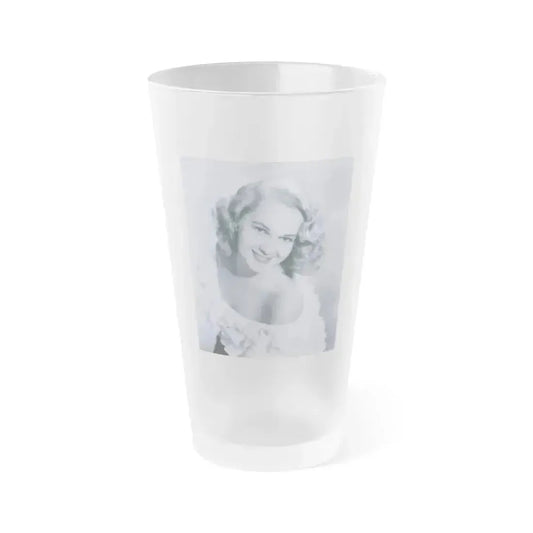 Adele Jergens #190 (Vintage Female Icon) Frosted Pint Glass 16oz 16oz Frosted - Go Mug Yourself