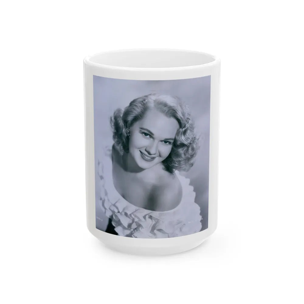 Adele Jergens #190 (Vintage Female Icon) White Coffee Mug-15oz-Go Mug Yourself