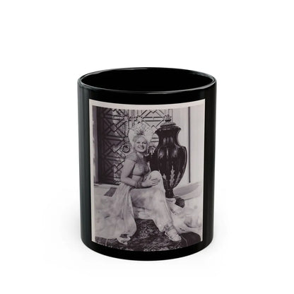 Adele Jergens #191 (Vintage Female Icon) Black Coffee Mug-11oz-Go Mug Yourself