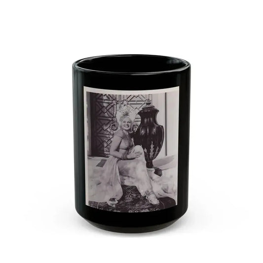 Adele Jergens #191 (Vintage Female Icon) Black Coffee Mug 15oz - Go Mug Yourself