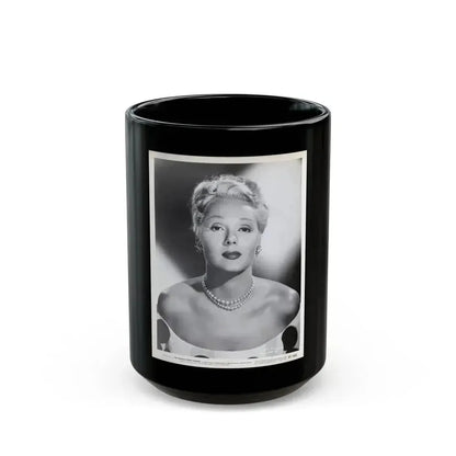 Adele Jergens #197 - 8x10 Vintage B&W Glamour Promo Portait for ''The Woman From Tangier'' '48 (Vintage Female Icon) Black Coffee Mug 15oz - Go Mug Yourself