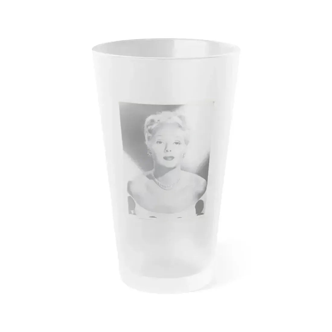 Adele Jergens #197 - 8x10 Vintage B&W Glamour Promo Portait for ''The Woman From Tangier'' '48 (Vintage Female Icon) Frosted Pint Glass 16oz 16oz Frosted - Go Mug Yourself
