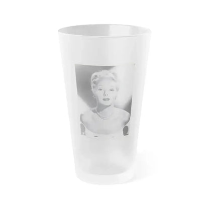 Adele Jergens #197 - 8x10 Vintage B&W Glamour Promo Portait for ''The Woman From Tangier'' '48 (Vintage Female Icon) Frosted Pint Glass 16oz 16oz Frosted - Go Mug Yourself