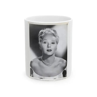 Adele Jergens #197 - 8x10 Vintage B&W Glamour Promo Portait for ''The Woman From Tangier'' '48 (Vintage Female Icon) White Coffee Mug 11oz - Go Mug Yourself