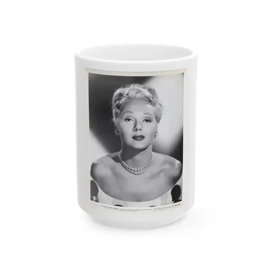 Adele Jergens #197 - 8x10 Vintage B&W Glamour Promo Portait for ''The Woman From Tangier'' '48 (Vintage Female Icon) White Coffee Mug 15oz - Go Mug Yourself