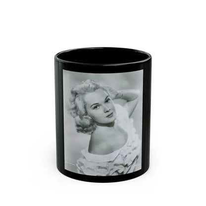 Adele Jergens #203 (Vintage Female Icon) Black Coffee Mug-11oz-Go Mug Yourself