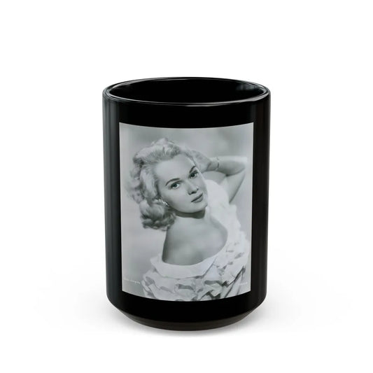 Adele Jergens #203 (Vintage Female Icon) Black Coffee Mug-15oz-Go Mug Yourself