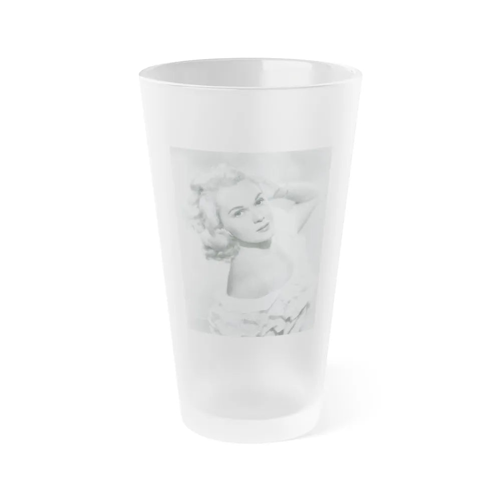 Adele Jergens #203 (Vintage Female Icon) Frosted Pint Glass 16oz-16oz-Frosted-Go Mug Yourself