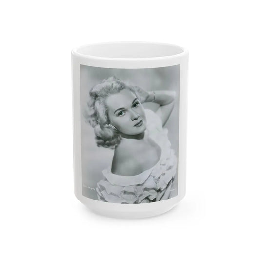 Adele Jergens #203 (Vintage Female Icon) White Coffee Mug-15oz-Go Mug Yourself