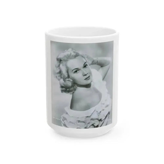 Adele Jergens #203 (Vintage Female Icon) White Coffee Mug 15oz - Go Mug Yourself