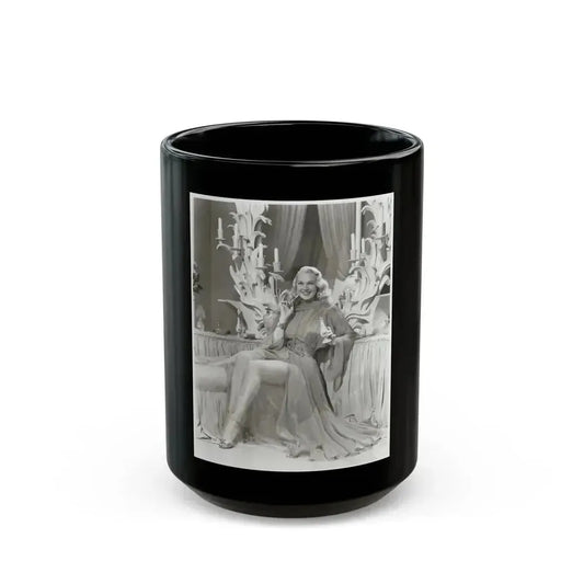 Adele Jergens #205 (Vintage Female Icon) Black Coffee Mug 15oz - Go Mug Yourself