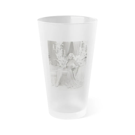 Adele Jergens #205 (Vintage Female Icon) Frosted Pint Glass 16oz-16oz-Frosted-Go Mug Yourself