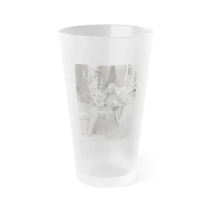 Adele Jergens #205 (Vintage Female Icon) Frosted Pint Glass 16oz 16oz Frosted - Go Mug Yourself