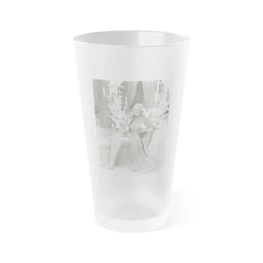 Adele Jergens #205 (Vintage Female Icon) Frosted Pint Glass 16oz 16oz Frosted - Go Mug Yourself