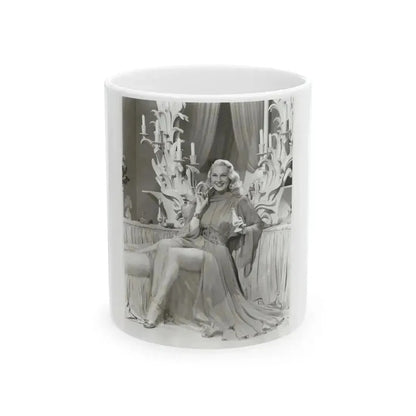 Adele Jergens #205 (Vintage Female Icon) White Coffee Mug 11oz - Go Mug Yourself