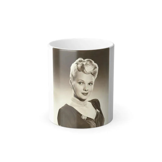 Adele Jergens #208 (Vintage Female Icon) Color Changing Coffee Mug 11oz - Go Mug Yourself