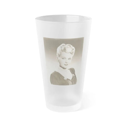 Adele Jergens #208 (Vintage Female Icon) Frosted Pint Glass 16oz-16oz-Frosted-Go Mug Yourself