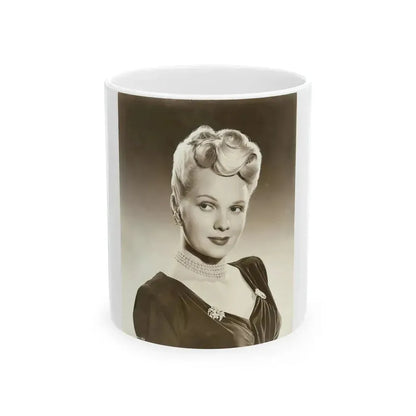 Adele Jergens #208 (Vintage Female Icon) White Coffee Mug 11oz - Go Mug Yourself