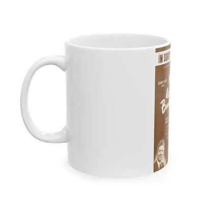 Adele Jergens #21 - B&W Tinted Movie Add (Vintage Female Icon) White Coffee Mug - Go Mug Yourself