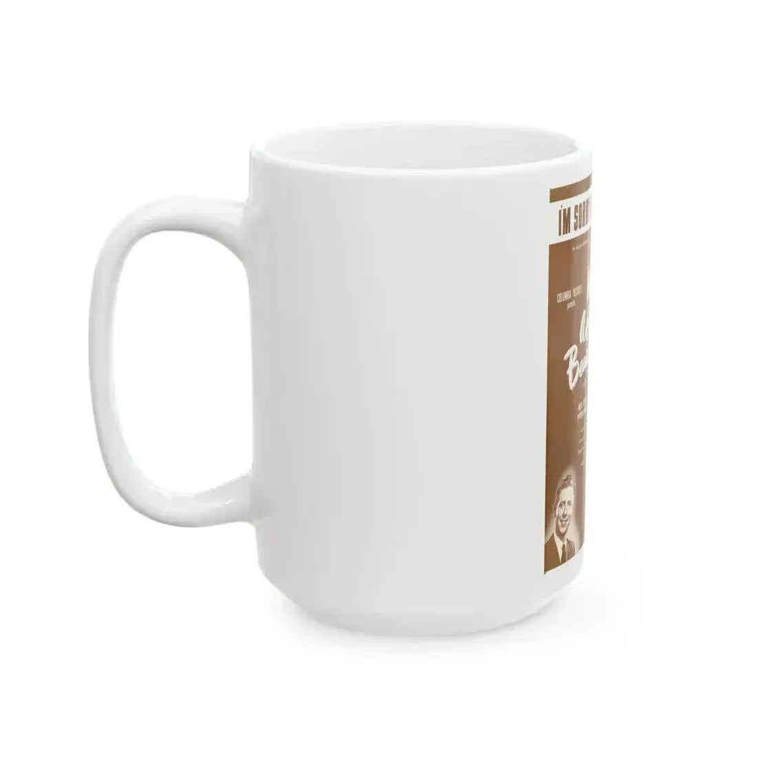 Adele Jergens #21 - B&W Tinted Movie Add (Vintage Female Icon) White Coffee Mug - Go Mug Yourself
