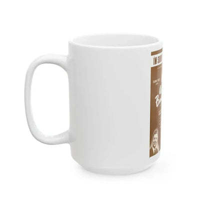 Adele Jergens #21 - B&W Tinted Movie Add (Vintage Female Icon) White Coffee Mug - Go Mug Yourself