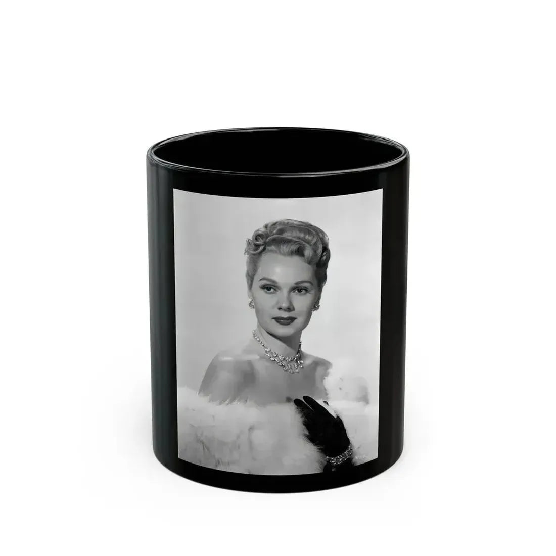 Adele Jergens #210 (Vintage Female Icon) Black Coffee Mug 11oz - Go Mug Yourself