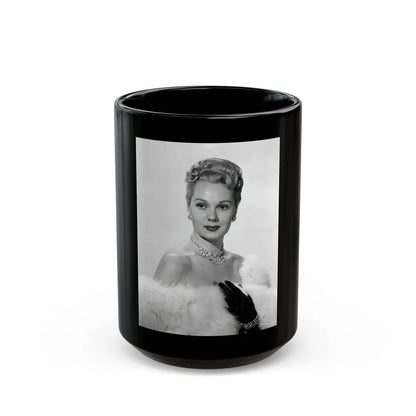 Adele Jergens #210 (Vintage Female Icon) Black Coffee Mug-15oz-Go Mug Yourself