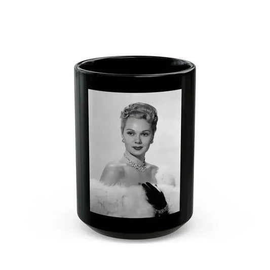 Adele Jergens #210 (Vintage Female Icon) Black Coffee Mug 15oz - Go Mug Yourself