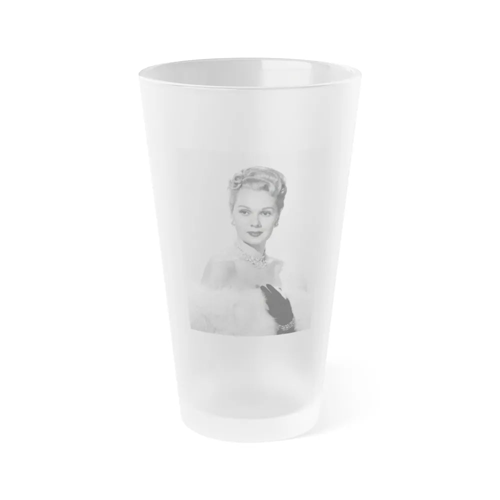 Adele Jergens #210 (Vintage Female Icon) Frosted Pint Glass 16oz-16oz-Frosted-Go Mug Yourself